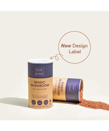 Organic Mushroom Superfood Powder with Ashwagandha for Natural Calm & Brain Health - 30 Servings - Buy Online on GoSupps.com