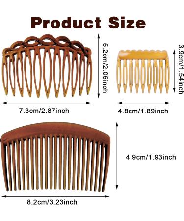 Ouligay 12Pcs Hair Combs Slides Hair Side Combs Plastic French Twist Decorative Hair Accessories for Girls Women Bridal Wedding - Buy Online on GoSupps.com
