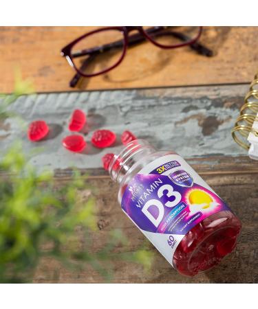 Extra Strength Vitamin D3 Gummy 5000 IU - Bone, Teeth, Muscle & Immune Support - 60 Gummies - Buy Online on GoSupps.com