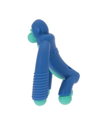 Nuby Geo Zoos Massaging Teether - BPA-Free Baby Teething Toy - Blue Gorilla Design - 3+ Months - Buy Online on GoSupps.com