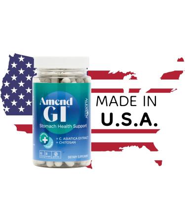 Alexsyn Amend GI All-Natural Stomach Health Support 60 Capsules - Nutraceutical for Stress-Induced Ulcer Symptoms - Supports Healing and Digestive Health with Asiatica Extract & CM Chitosan - Buy Online on GoSupps.com