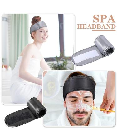 Silk Spa Headband Set - Adjustable Wrap for Sleeping, Face Washing and Makeup - Soft Terry Cloth Hairbands for Women - 8 Pieces - Buy Online on GoSupps.com