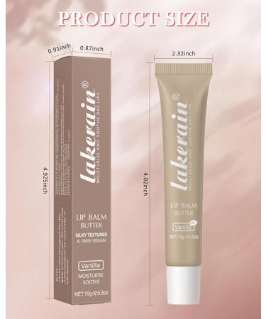 Lip Butter Balm Vanilla Hydrating Clear Tinted Butter Lip Gloss Sheer Lip Mask Lip Care Moisturizer Soothing Lip Makeup Non-Sticky Jelly Glow Reviver Fat Lip Oil Christmas Gift for Women-01 01# - Buy Online on GoSupps.com
