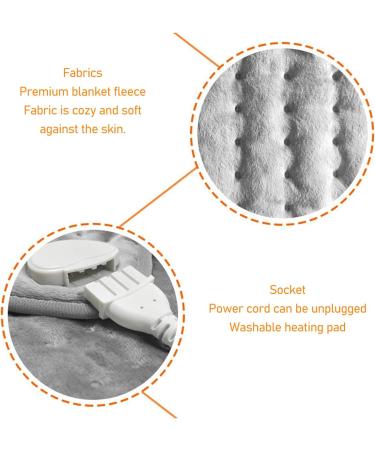 Socobeta Fast Warming Scarf | Dark Gray Neck & Shoulder Heating Pillow | 6-Stage Temperature Adjustment | EU 220-240V - Buy Online on GoSupps.com