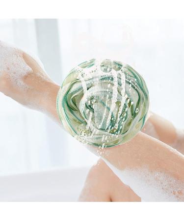 Soft Bath Balls Shower Ball Sponge Rose Multi-Purpose Bath Bombs Portable Bath Bombs with Lanyard Cute Bath Utensils for Bathroom Home Apartment Dorm Green - Buy Online on GoSupps.com