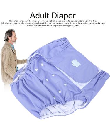 Buy Soft Adjustable Reusable Adult Diapers - Washable Fast-Drying Incontinence Care (Purple) - Buy Online on GoSupps.com