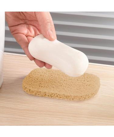 kurriuwu Soap Mat Soap Bar Protector 3 Pcs Soap Drain Pad Non-Slip Self Draining Quick-Drying Multi-Hole Wired Soap Bars Holder Beige - Buy Online on GoSupps.com