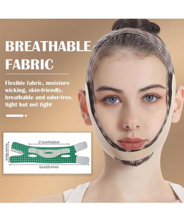 Reusable V Line Lifting Mask & Chin Strap for Women - Prevent Sagging & Tone Jaws (Brown) - International Shipping Available - Buy Online on GoSupps.com