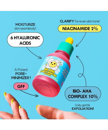 Bio-AHA Clarity Boosting Face Serum 50ml | Korean Exfoliating Serum with Lactic Acids Probiotics & Niacinamide for Radiant Skin - Buy Online on GoSupps.com