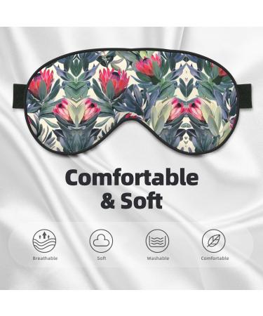 Red Flowers Sleep Mask - Adjustable Breathable & Stylish Eye Mask for Ultimate Comfort | Shop Internationally - Buy Online on GoSupps.com