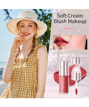 Cream Blush - Liquid Stick Lip and Cheek Eyeshadow | Long-Lasting Double-Ended Face Cosmetic for Women and Girls School Office Travel Parties - Buy Online on GoSupps.com