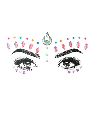 SHINEYES Music Festival Face Jewels Rhinestone Rave Gems - Crystal Birthday Party Stickers & Temporary Tattoos - No.03 - Buy Online on GoSupps.com