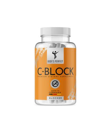 BODY'S PERFECT C-Block capsules for cheat days carbohydrate blocker with vitamin B6 zinc chromium & alpha-amylase 60 pieces