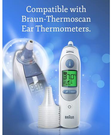 400 Pack of Ear Thermometer Disposable Covers - Universal Fit Medical Grade - Compatible with Braun & Phillips Ear Thermometers - Bulk Refill Pack - Buy Online on GoSupps.com