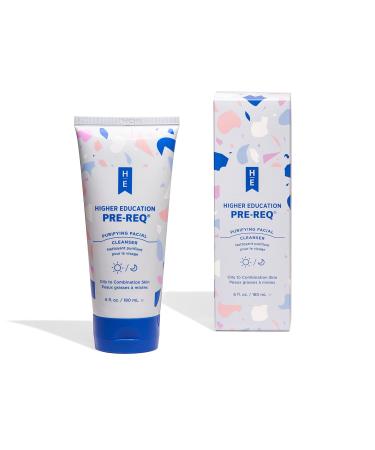 Higher Education Skincare PRE-REQ 5% Glycolic Acid Facial Cleanser | Brightening Exfoliating Cleanser for Oily & Combination Skin | Tea Tree Oil | 6 fl. oz - Buy Online on GoSupps.com