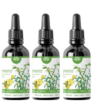 Clearbreath Dendrobium & Mullein Extract Powerful Lung Support & Cleanse & Respiratory Herbal Body Care Essence Clear Breath Dendrobium Mullein Extract for Lung (3pcs)