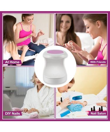 ANGNYA Mini UV LED Nail Lamp - Professional Gel Nail Dryer for DIY at Home Salon - Portable Purple UV Light - Buy Online on GoSupps.com