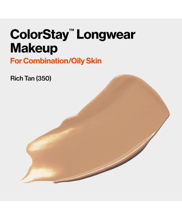 Revlon ColorStay Liquid Foundation SPF 15 Matte Finish Rich Tan 30 ml - Longwear Formula for Combination/Oily Skin - Buy Online on GoSupps.com