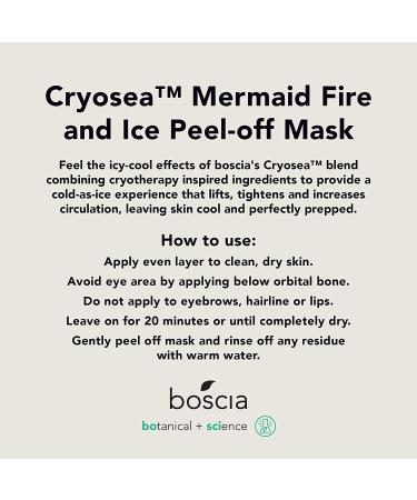Boscia Cryosea Mermaid Fire & Ice Peel-Off Mask | Vegan Cruelty-Free Natural Skin Care | Hydrating with Hyaluronic Acid & Sea Kelp | For Sensitive & All Skin Types - 2.8 Oz - Buy Online on GoSupps.com