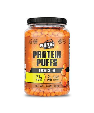 Twin Peaks Low Carb Keto Friendly Protein Puffs Nacho Cheese (300g 21g Protein 2g Carbs) 10.6 Ounce (Pack of 1) Nacho Cheese - Buy Online on GoSupps.com