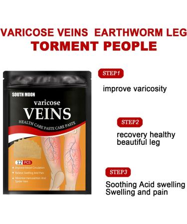DIFICATO Varicose Vein Treatment Plaster | 12/24 Vein Health Patches for Legs | Effective Relief from Varicose Veins - Buy Online on GoSupps.com