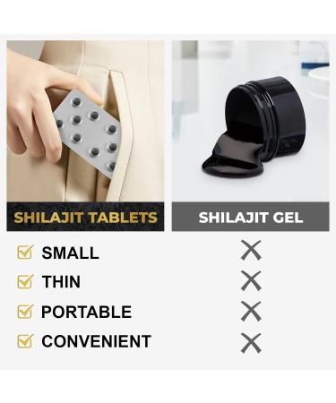 30,000 MG Shilajit Tablets, 100% Shilajit Pure Tablets for Women & Men, Himalayan Organic, Fulvic Acid & 85+ Trace Minerals, Resin Supplement for Energy and Immune System, 120 Counts 60 Count (Pack of 2) - Buy Online on GoSupps.com