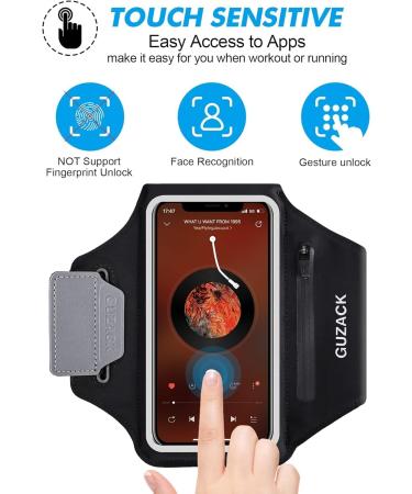 Optimized Sports Hardship Headphones & Cell Phone Bag for Jogging - Compatible with iPhone 14/13/12 Pro Max Huawei P50 Samsung Galaxy S22/S21/S20 - Black - Buy Online on GoSupps.com