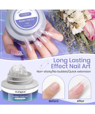 Supwee Clear Builder Gel for Nails - 60g Sculpture Builder Gel for 3D Nail Art Decorations - Buy Online on GoSupps.com