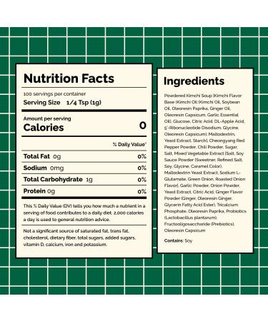 HOXY Journey of Korea Kimchi Seasoning Mix - Rich in Probiotics - ORIGINAL Vegan, Gluten Free, NON- GMO | 3.5Oz Pack of 1 - Buy Online on GoSupps.com