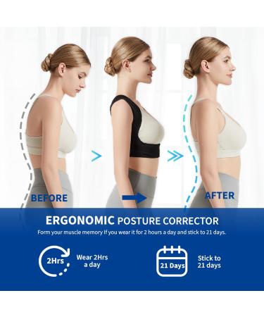 Posture Corrector for Back Support | Adjustable Shoulder Brace for Men & Women | Small/Medium Size - Buy Online on GoSupps.com