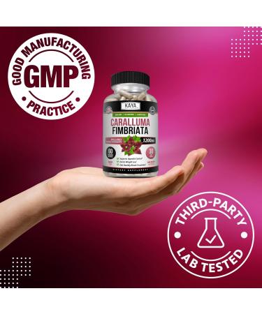 Kaya Naturals - Caralluma Fimbriata 1200mg High Potency Supplement | Maximum Strength Natural Endurance Support Vegetarian Capsules (60 Count) 60 Count (Pack of 1) - Buy Online on GoSupps.com