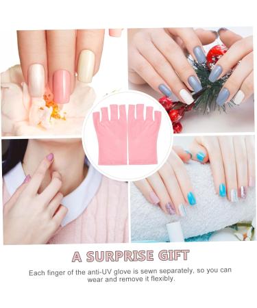FOMIYES 10 Pairs Nail Gloves Protective Gloves Hand Gloves for Protection Uv Manicure Gloves Uv Protection Gloves Pink Gloves Uv Gloves Protector Polyester Miss - Buy Online on GoSupps.com