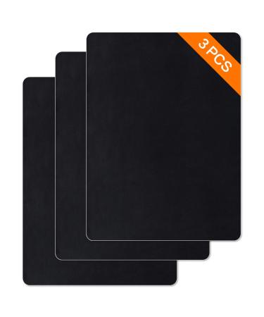 Sayopin Leather Repair Patch Kits for Furniture  Car Seats Couches and Elbow Self-Adhesive Patch Tape for Leather and Vinyl Repair  8x11 inch Leather Sofa Repair Kits Black 3Pcs