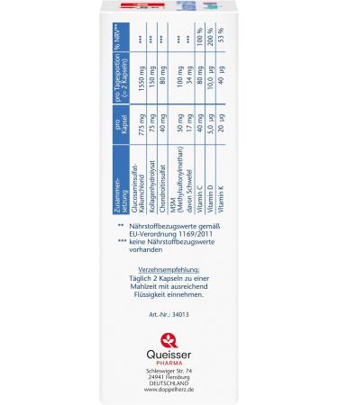 Double Heart Glucosamine 1550 + Collagen + MSM + Vitamin C - 100 Capsules for Healthy Cartilage & Normal Collagen Formation - International Shipping Available - Buy Online on GoSupps.com