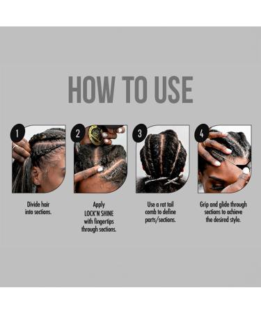 Braid Formula Lock n Shine - Extreme Firm Hold Hair Gel 16oz | Perfect for Locs Twists & Braids | High Shine Anti-Frizz Infused with Vitamin B for Stronger Hair - Buy Online on GoSupps.com