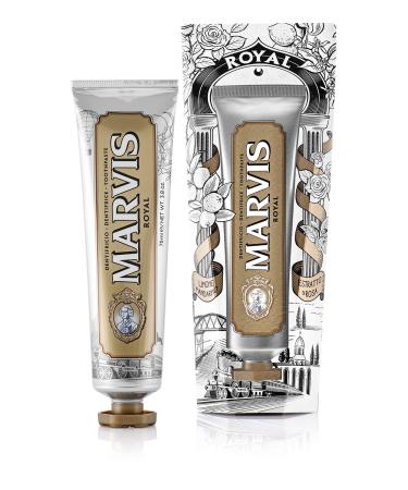 MARVIS Royal 75 ml I Toothpaste in the exclusive flavour of lemon oil mandarin rose extract and nutmeg I limited