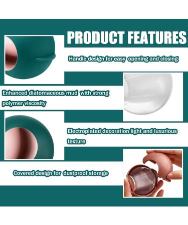 2PC Reusable Gel Foot Roller & Lint Roller Ball - Washable Pet Hair Remover for Clothing - Eco-Friendly Green & Pink - Buy Online on GoSupps.com