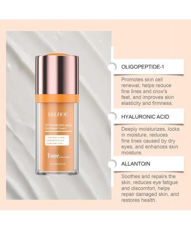 OLLZPJFPK 5D Peptide Eye Repair Cream Eye Moisturizing and Nourishing Cream to Reduce Fine Lines and Tighten Skin - Buy Online on GoSupps.com