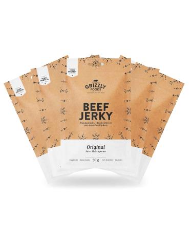 Authentic German Beef Jerky Set - 5 Pack of Original Dried Beef (250g) for International Shipping - Buy Online on GoSupps.com