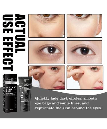 Nstant Firm Eye Tightener Cream - Anti-Aging Eye Serum for Puffiness Dark Circles & Fine Lines with Hyaluronic Acid & Collagen - 30ml - Buy Online on GoSupps.com