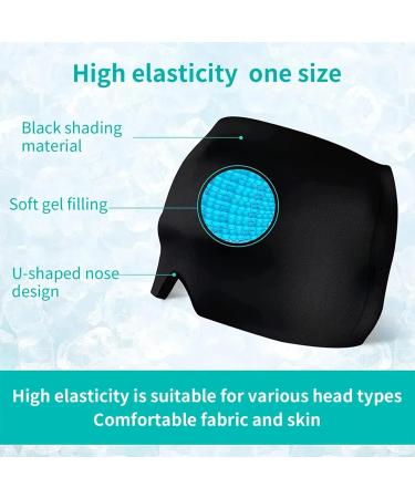 Ice Hat Gel Bilayer Headache Migraine Relief Cap - Cold Therapy for Tension, Sinus & Stress - Black - Buy Online on GoSupps.com