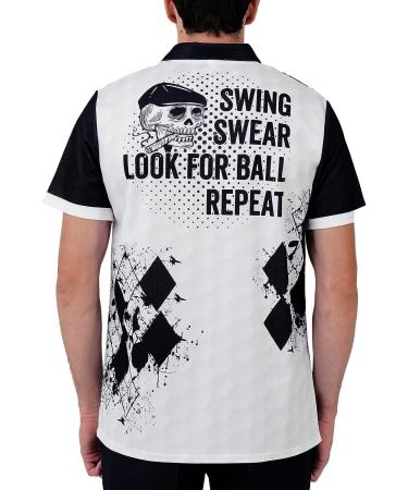 PAGYMO Men's American Flag Golf Polo Shirt - Dry Fit Short Sleeve Men's Golf Gift - X-Large - Buy Online on GoSupps.com