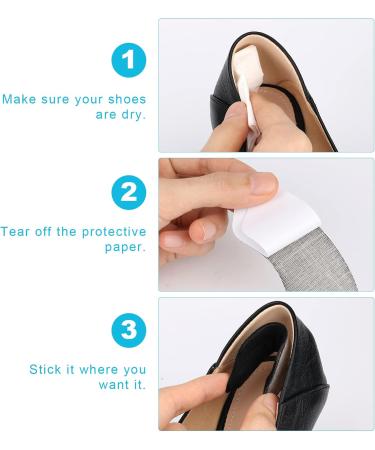 Heel Grips & Pads - 4 Pairs Soft Inserts for Loose Shoes | Self-Adhesive Cushion Protectors for Men, Women in Apricot - One Size - Buy Online on GoSupps.com