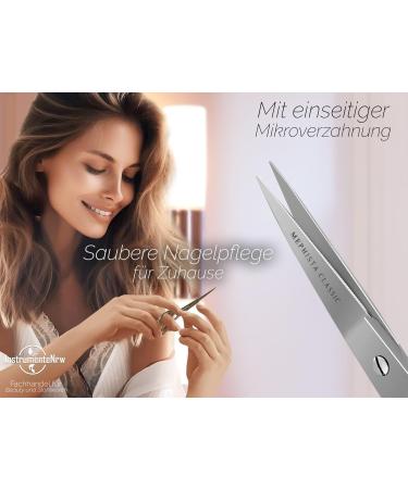 Premium Stainless Steel Nail Scissors & Cuticle Scissors - 11.5 cm Rustproof Straight Cutting Surface for Perfect Grooming - Buy Online on GoSupps.com
