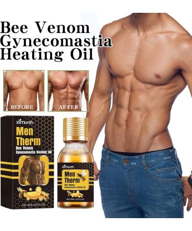 Men's Therm Bee Venom Oil & Gel (2 Pack) - Gynecomastia Treatment Natural Bee Venom Formula for Optimal Results - International Shipping Available - Buy Online on GoSupps.com
