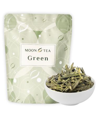 Moontea Longjing Green Tea 100g Loose Leaf Classic Quality Super High Quality Chinese Green Tea Wellness Infusion Classic Quality (100g)