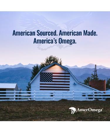 AmerOmega Triglyceride Omega-3 Fish Oil for Heart Health Support - Wild-Caught Alaskan Walleye Pollock - American-Sourced American-Made - Non-GMO Gluten-Free & Dairy-Free - 120 Softgels 120 Count (Pack of 1) - Buy Online on GoSupps.com