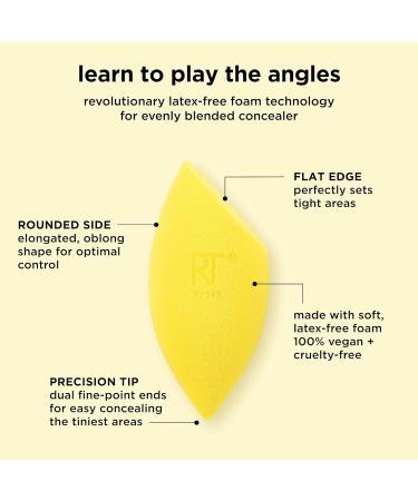 Real Techniques Miracle Complexion Sponge + Concealer Sponge Duo Makeup Blending Sponges For Foundation & Concealer Offers Light To Medium Coverage Natural Dewy Makeup Latex-Free Foam 2 Count 2 count (Pack of 1) Miracle Complexion Sponge and Concealer Spo - Buy Online on GoSupps.com