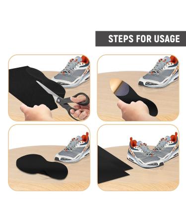 HolyMaji Stick-on Faux Suede for Dance Shoes Soles Friction-reducing to Easy Pivoting and Sliding on The Indoor Floor  Self Adhesive Black Suede Sheet Replacement Bowling Shoe Slide Sole - Buy Online on GoSupps.com
