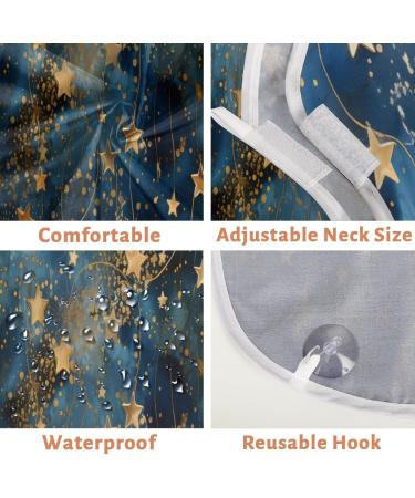 Abstract Starry Night Beard Bib Apron - Best Beard Hair Catcher for Men | Perfect Father's Day & Christmas Gift for Dad | Includes 2 Suction Cups - Buy Online on GoSupps.com